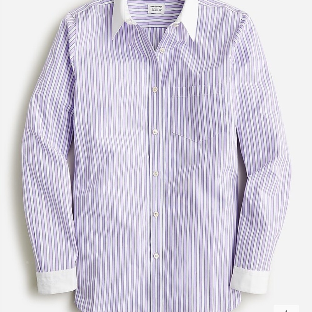 Sold out 
J.Crew Marie Marot X shirt in Thomas Mason® cotton poplin